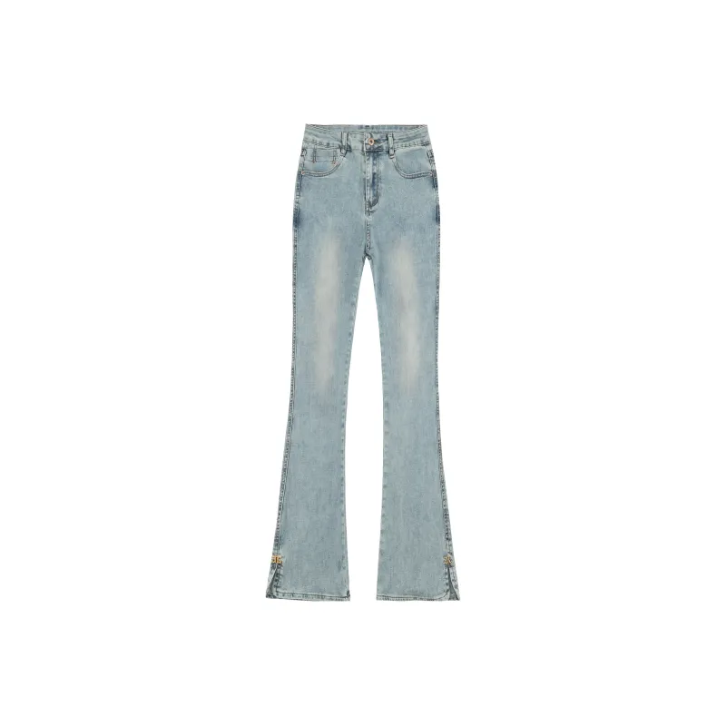 Wen Shan Jeans Women's Light Blue-6