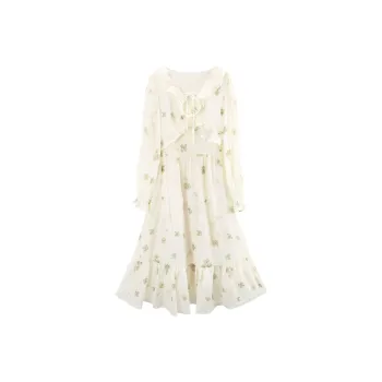 A Paradise For Awakening Long Sleeved Dress Women's Green
