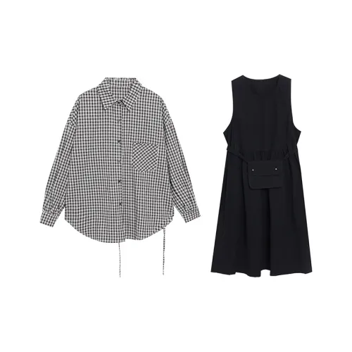 ZVJH Two Piece Skirt Sets Women's