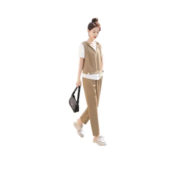 Cypress House Casual Suit Women's Khaki & White