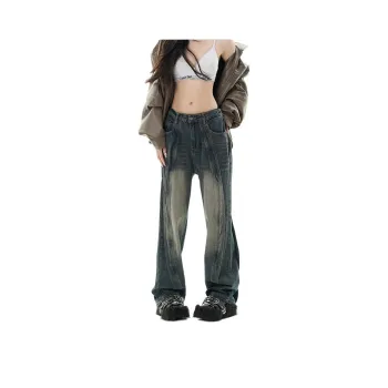 YINLEI Jeans Women's Nostalgic Blue