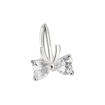 NVBBK S925 Silver Clip On Earrings Women's