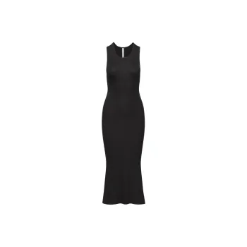 ARITZIA The Group By Babaton Luxe Lounge Quiet Dress Sleeveless Dress Women's BLACK/Black