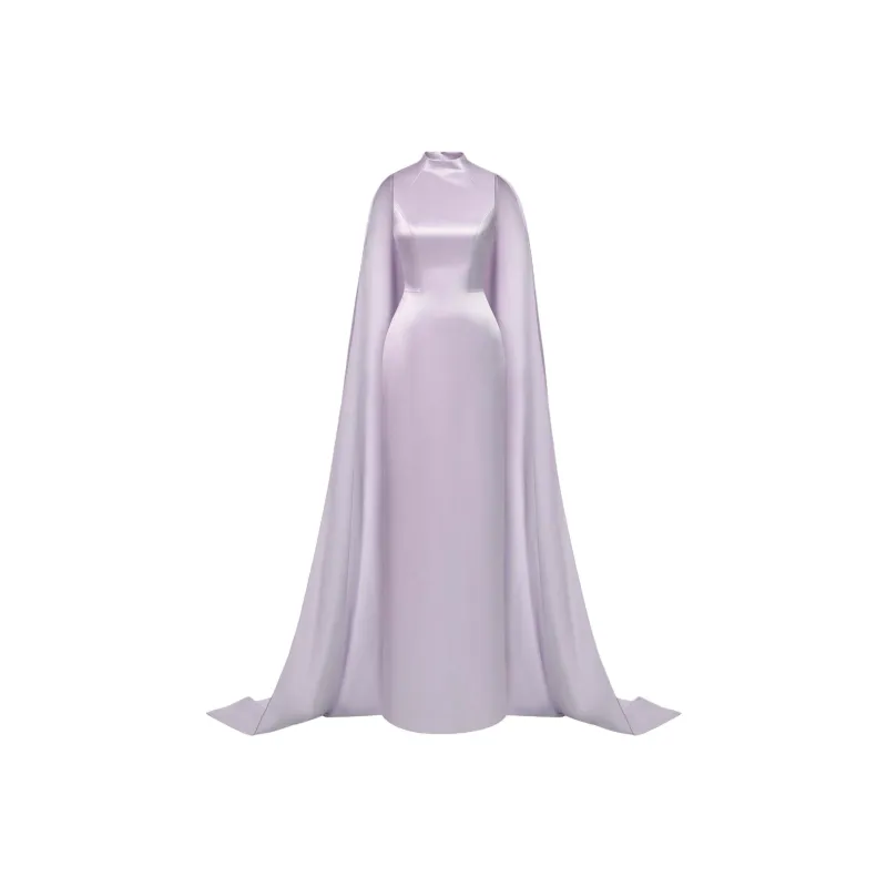 MONTSAND SS25 Violet Cape Dress Sleeveless Dress Women's Violet-0