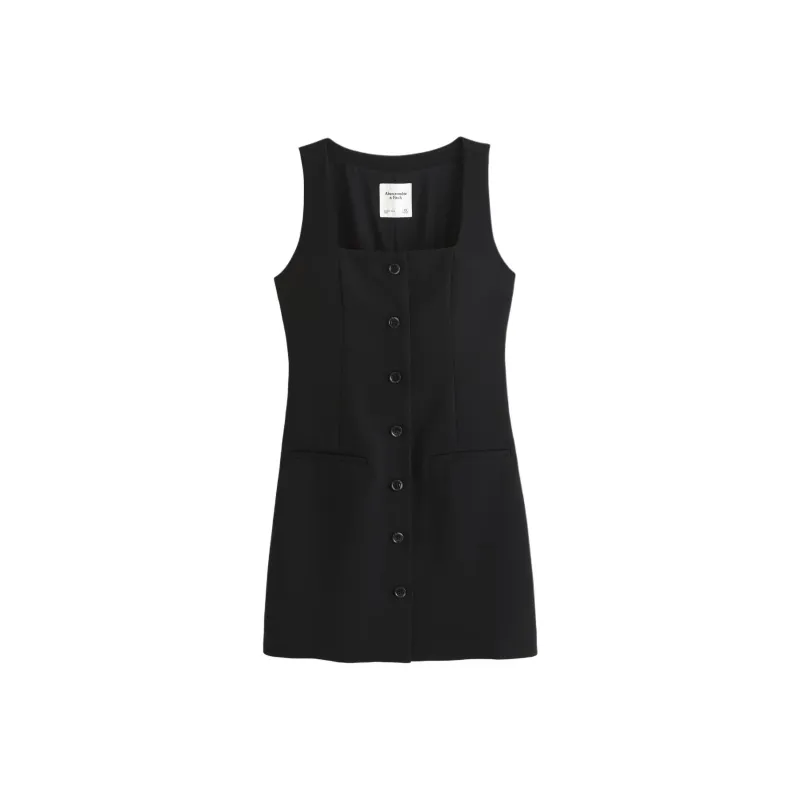 Abercrombie＆Fitch Sleeveless Dress Women's Black-0