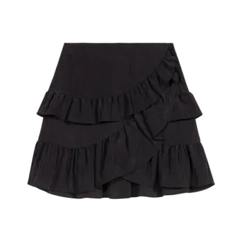 Maje Ruffled-trim Tiered Mini Skirt
