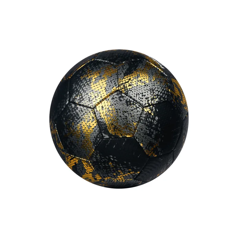 ProSelect Size 5 Soccer PU Machine Stitched Soccer Ball Unisex Black-2