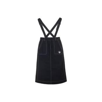 Converse BIB Casual Long Skirts Women's Black