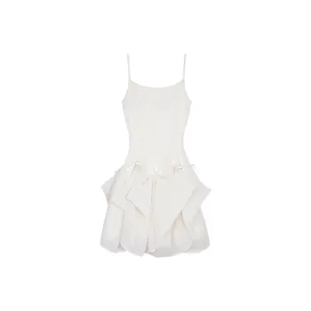 Udon House Slip Dress Women's White