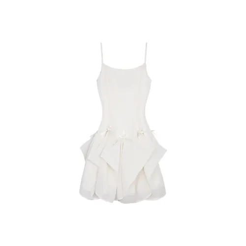 Udon House Slip Dress Women's White