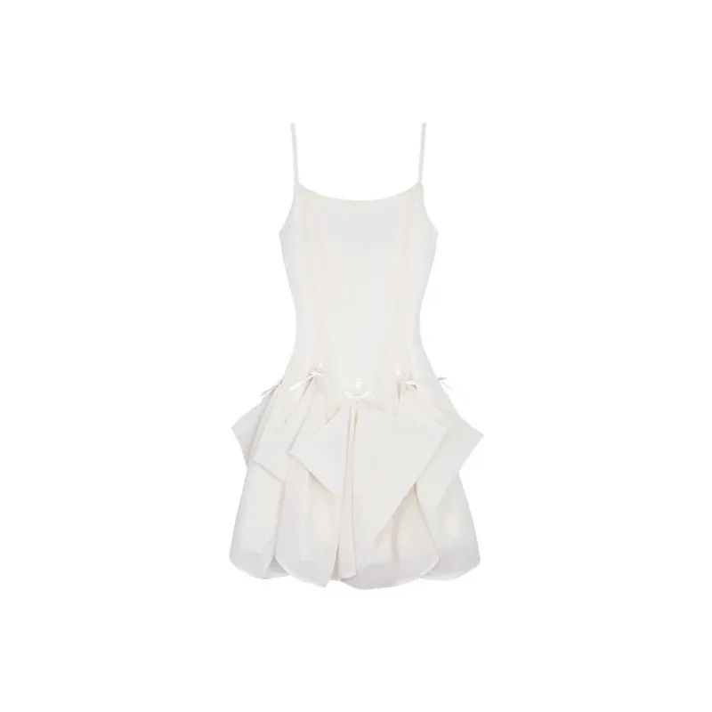 Udon House Slip Dress Women's White-0