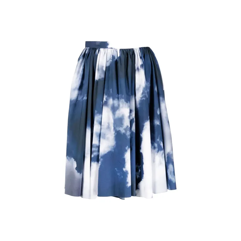 Alexander McQueen High Waist Zip Detailed Skirt-0