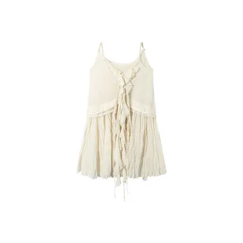 Ouyang Slip Dresses Women's Coconut Milk Apricot