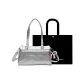 Silver+Shopping Bag