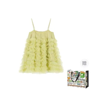 DEDY Slip Dresses Women's Yellow
