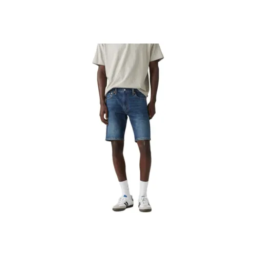 Levis Denim Shorts Men Dark Blue