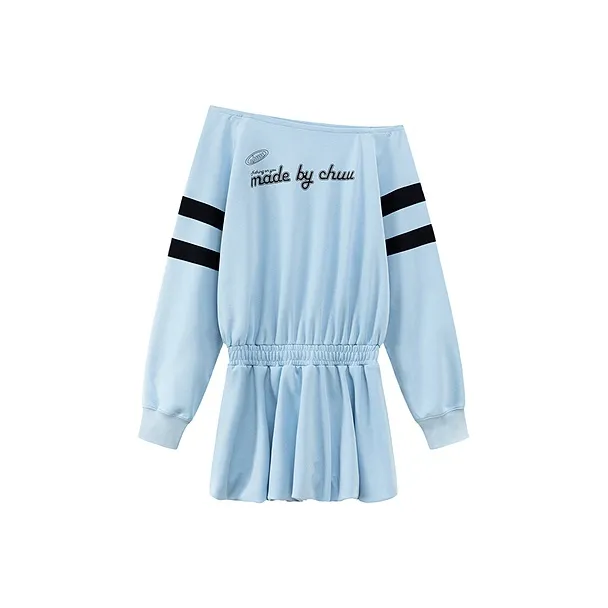 CHUU Long Sleeved Dress Women's Baby Blue-0