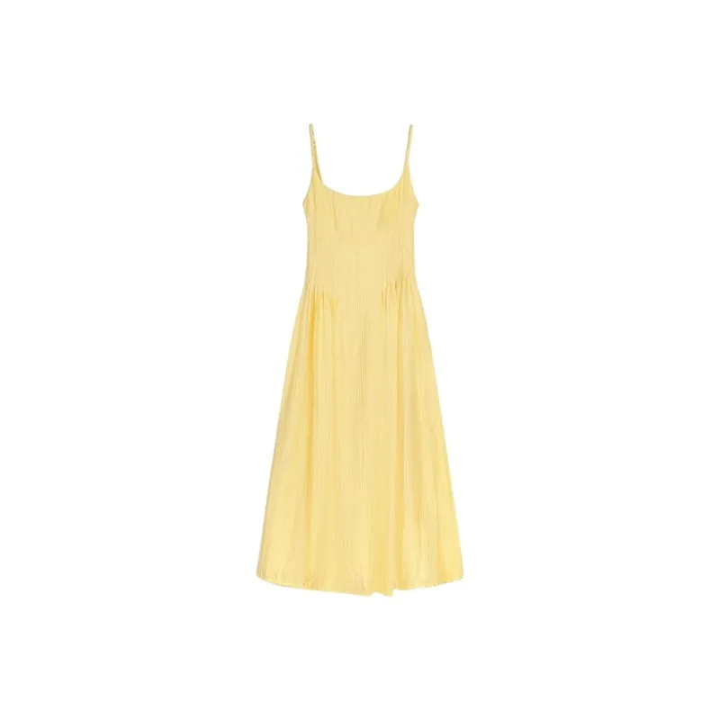 MIMOSA CHUR Slip Dress Women's Yellow-0