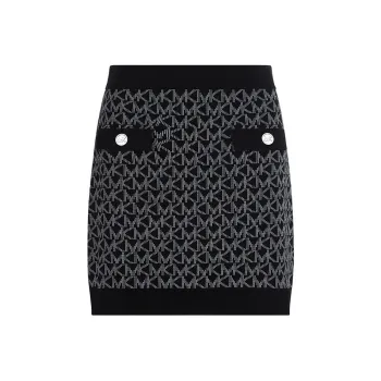 MICHAEL KORS Casual Short Skirts Women's Black White