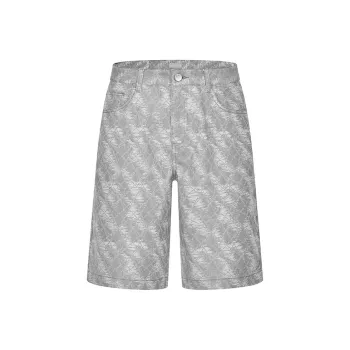 RARE Denim Shorts Men Gray