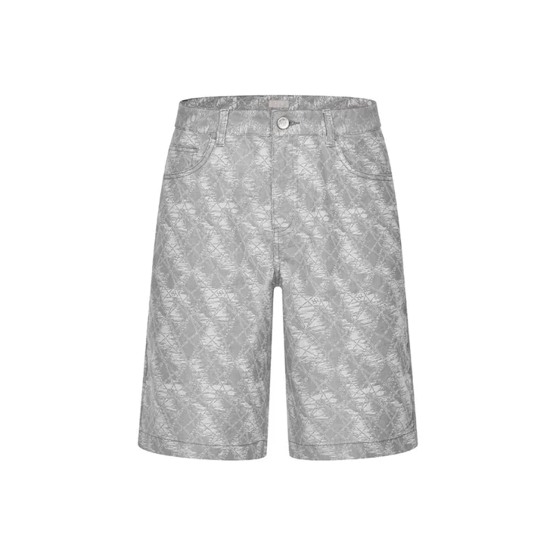 RARE Denim Shorts Men Gray-0
