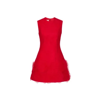 Valentino FW24 Sleeveless Dress Women's Red
