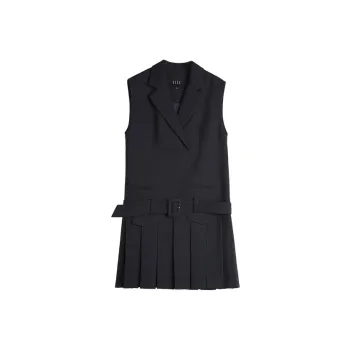 ELLE Sleeveless Dress Women's Navy Blue