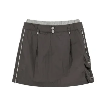 CHUU Casual Short Skirts Women's Black Gray