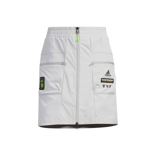 Adidas Cargo Short Skirts Women's Light Gray