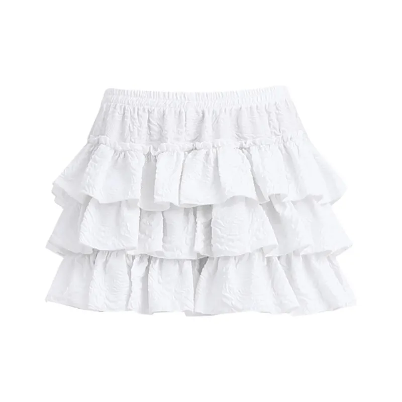 ZNZX Casual Short Skirts Women's White-0