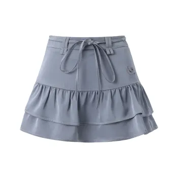 TURNTHETABLES Casual Short Skirts Women's Gray Blue