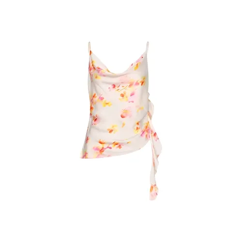 URBAN REVIVO Camisoles Women's Ryder White Print