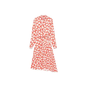 MSGM Floral print Midi Dress