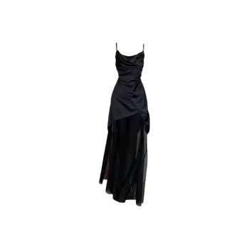 Mu Xiao Xin Slip Dresses Women's Black