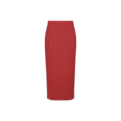 PLEATS PLEASE ISSEY MIYAKE New Colorful Basics 3 Skirt 'Red'