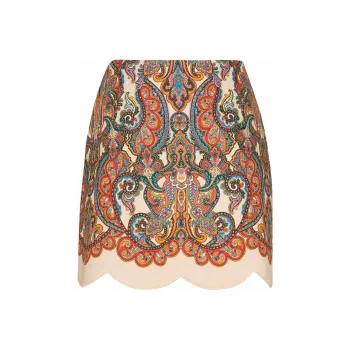 Zimmermann Ottie Scallop Mini Skirt