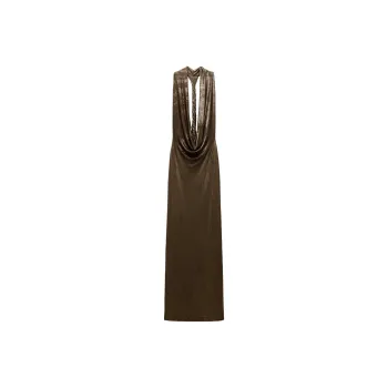 ZARA Sleeveless Dress Women's Bronze