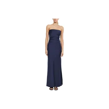 BEC+BRIDGE ETERNITY STRAPLESS MAXI Sleeveless Dress Women's INK Blue