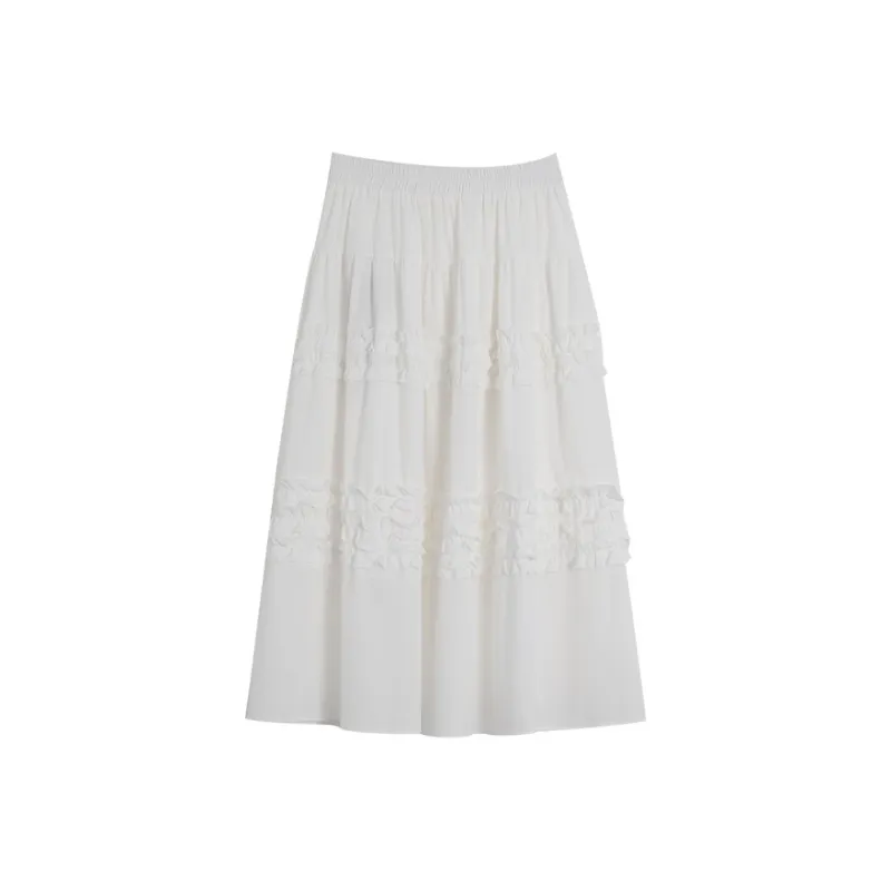 SETIROM Casual Long Skirt Women's-0