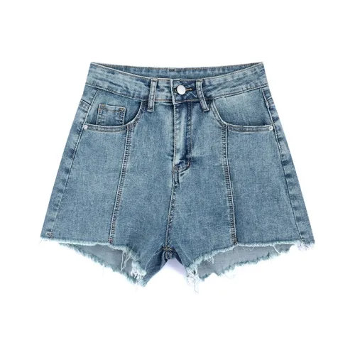 MINCOCROSEPEPPAR Denim Shorts Women's Blue