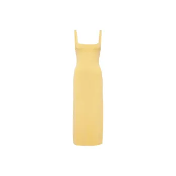 Staud Slip Dresses Women's Lemon