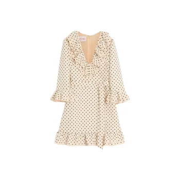 Valentino SS25 Long Sleeved Dress Women's Light Beige