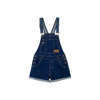 SOON FLOWER Denim Shorts Spring And Summer Women's Dark Blue