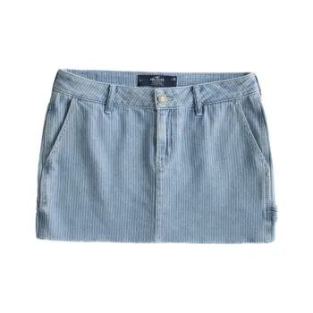 Hollister Casual Short Skirts Women's Light Blue