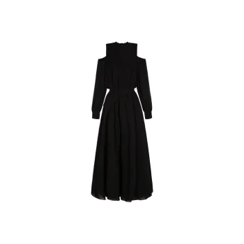 SONGBENSANGSANG Long Sleeved Dresses Women's Black