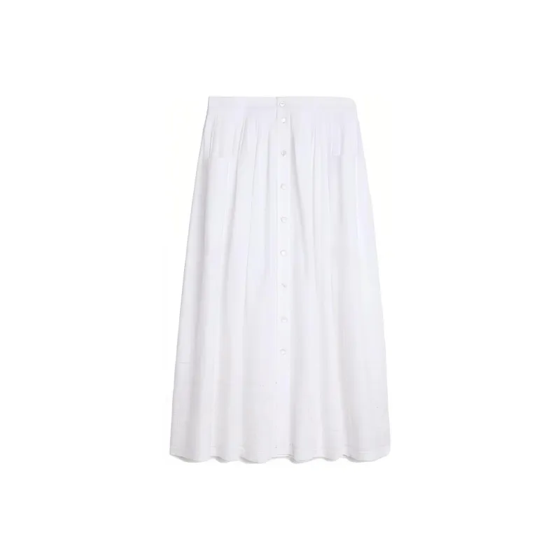 CELINE Casual Long Skirts Women's White-0