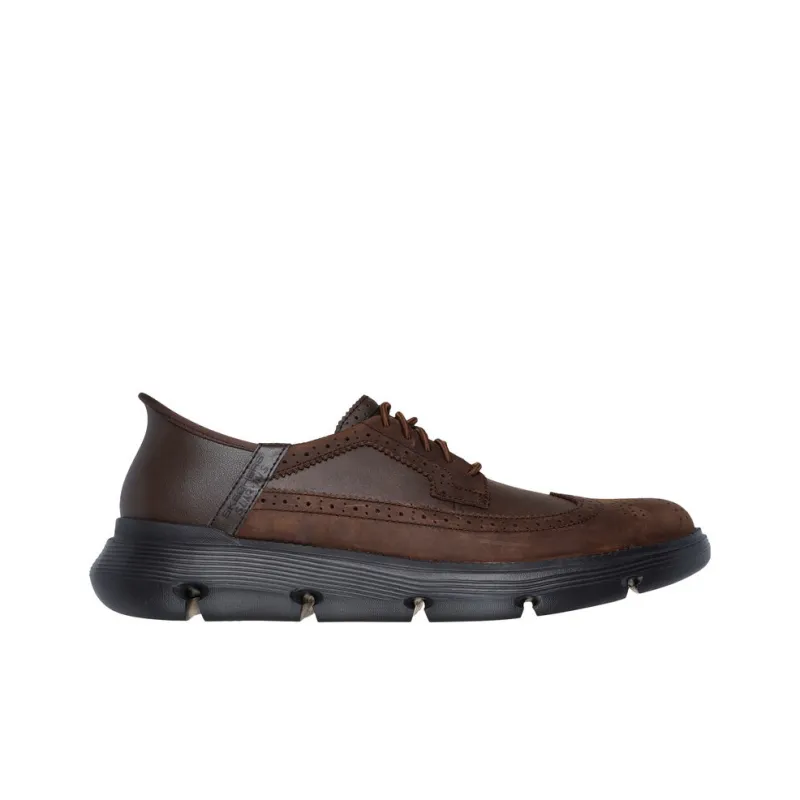 Skechers Garza Rubio Low Top Casual Shoes Men's Brown-1
