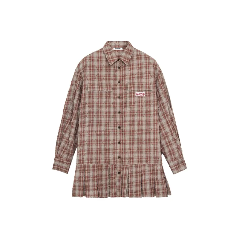 CANOTWAIT_ Spring Summer Long Sleeved Dress Women's-0