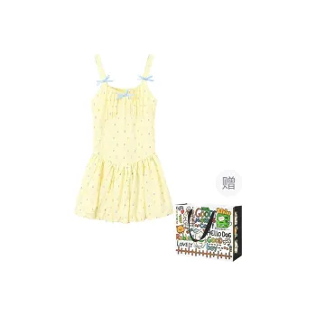 Dippanis Slip Dress Women's Yellow