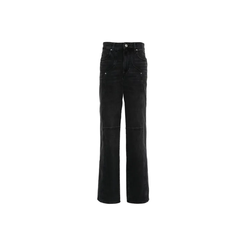 ISABEL MARANT ETOILE Valeria High rise Straight leg Jeans-0
